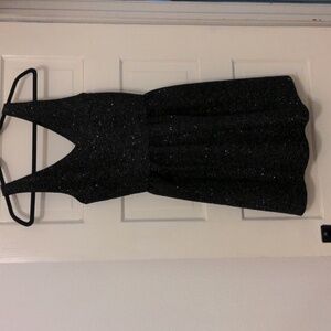 Black and gold thread dress